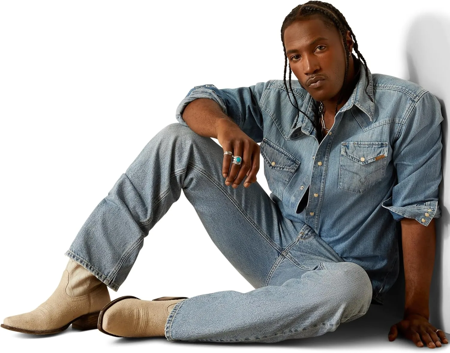 Ariat Men's Yellowstone Weekly Denim Shirt