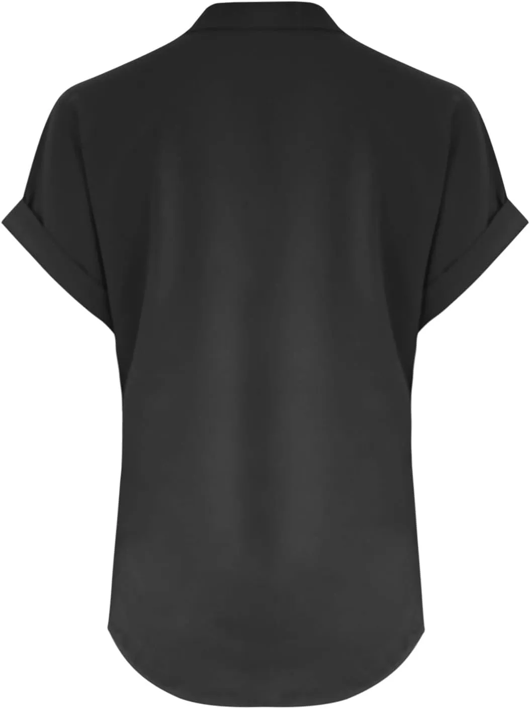 Cotton Linen T-shirt for Women V Neck Short Sleeve Button Up Tops Solid Color Loose Blouses Casual Business Shirt