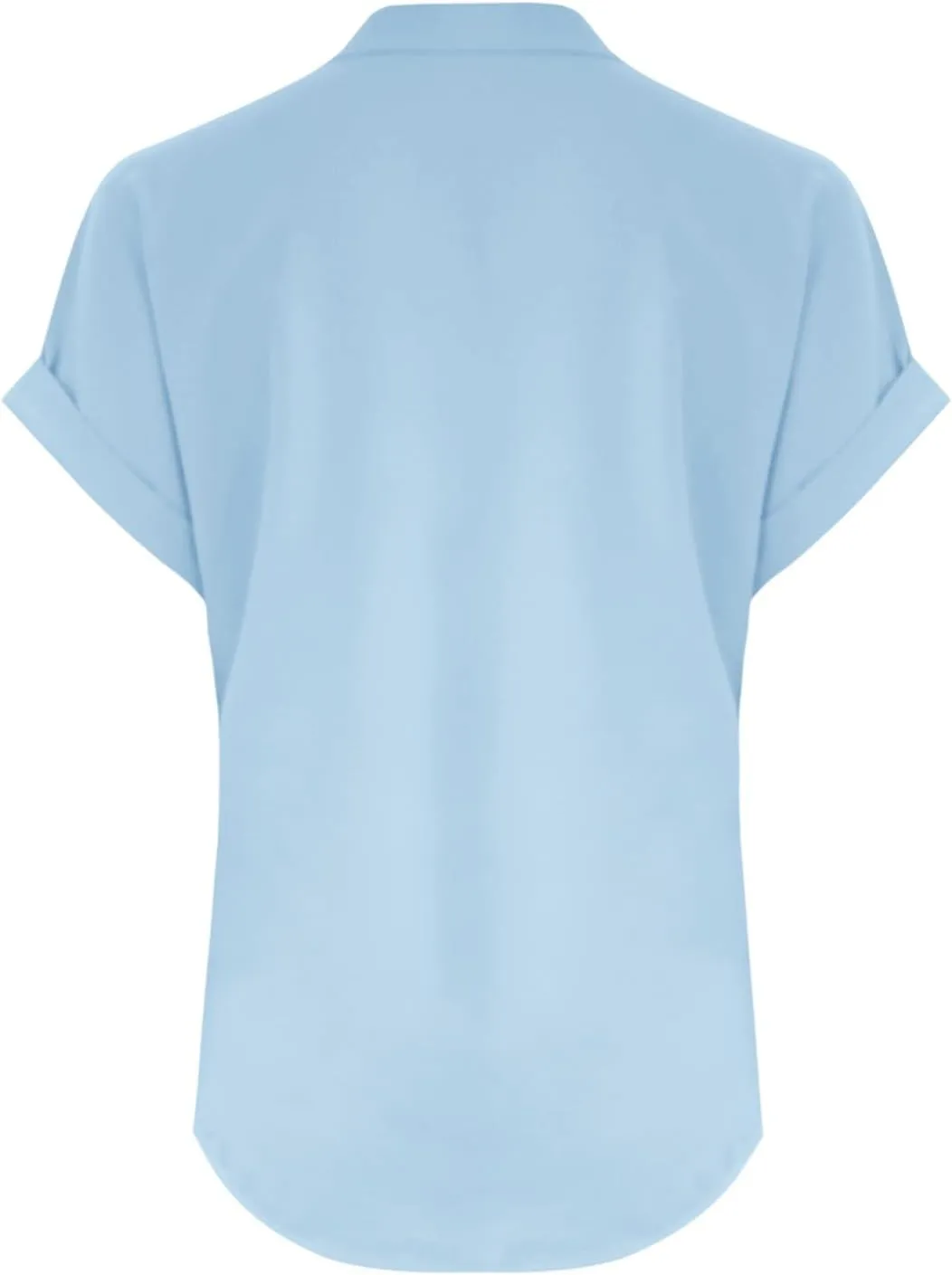 Cotton Linen T-shirt for Women V Neck Short Sleeve Button Up Tops Solid Color Loose Blouses Casual Business Shirt