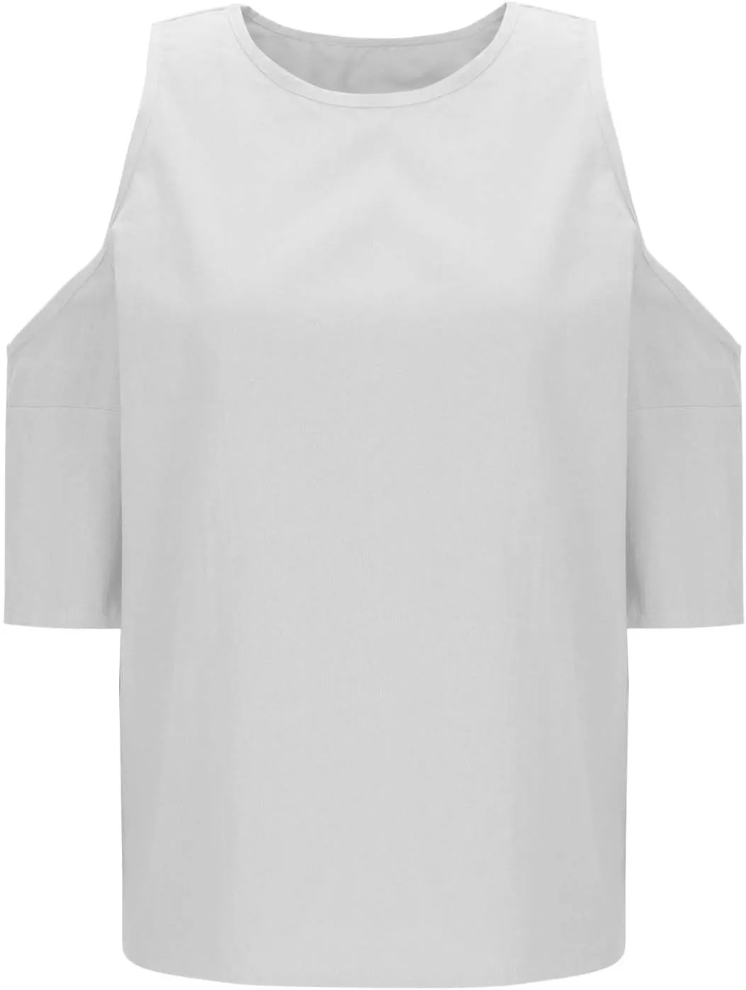 Cotton Linen Top for Women Plus Size Cold Shoulder 3/4 Sleeve Casual Summer Blouse T Shirt Fashion Loose Tunic Shirt