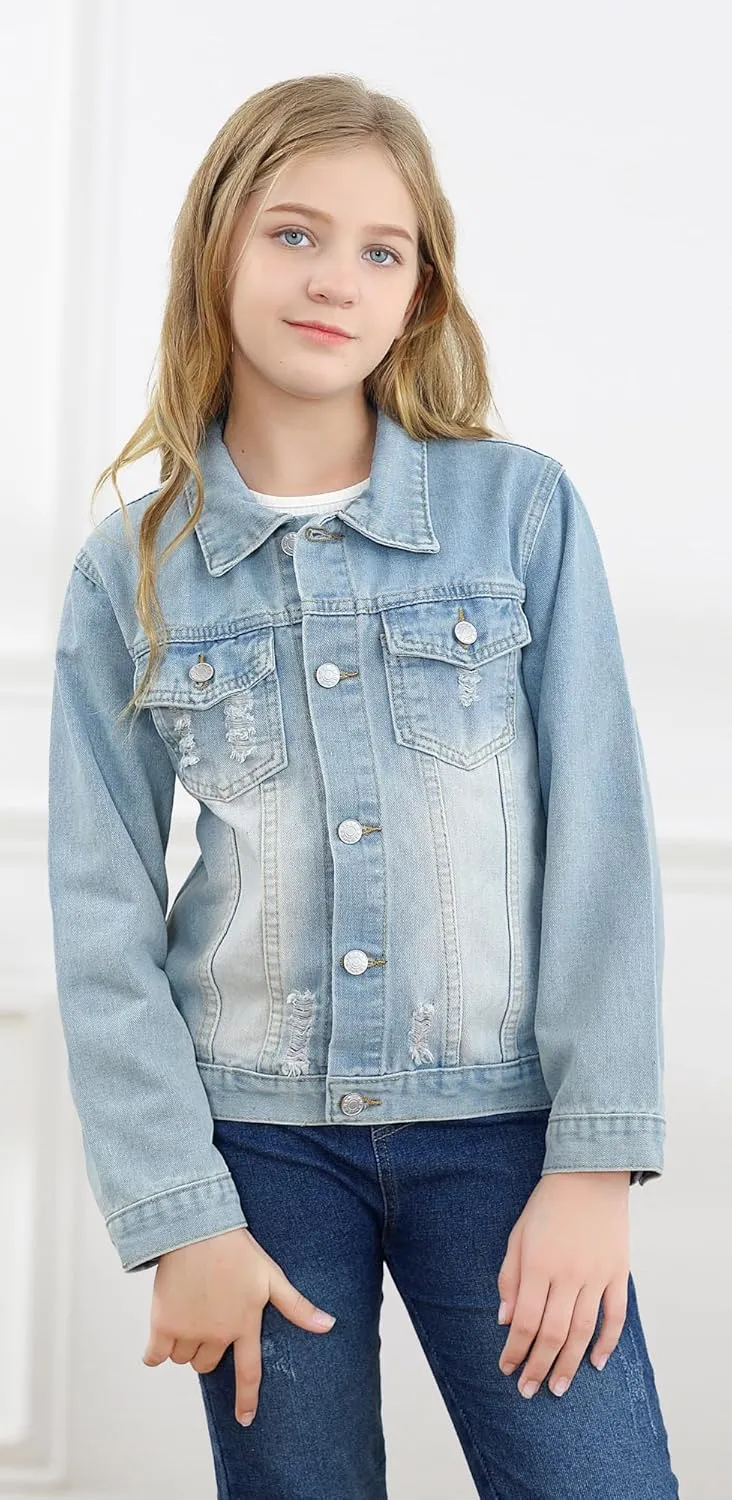 Cromoncent Classic Denim Jacket for Boys Girls
