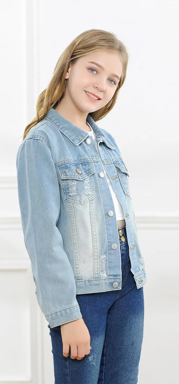 Cromoncent Classic Denim Jacket for Boys Girls