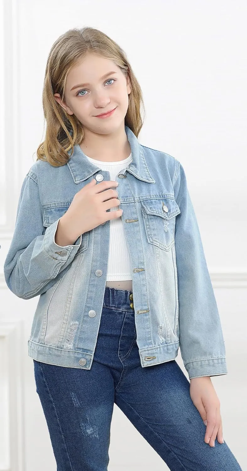 Cromoncent Classic Denim Jacket for Boys Girls