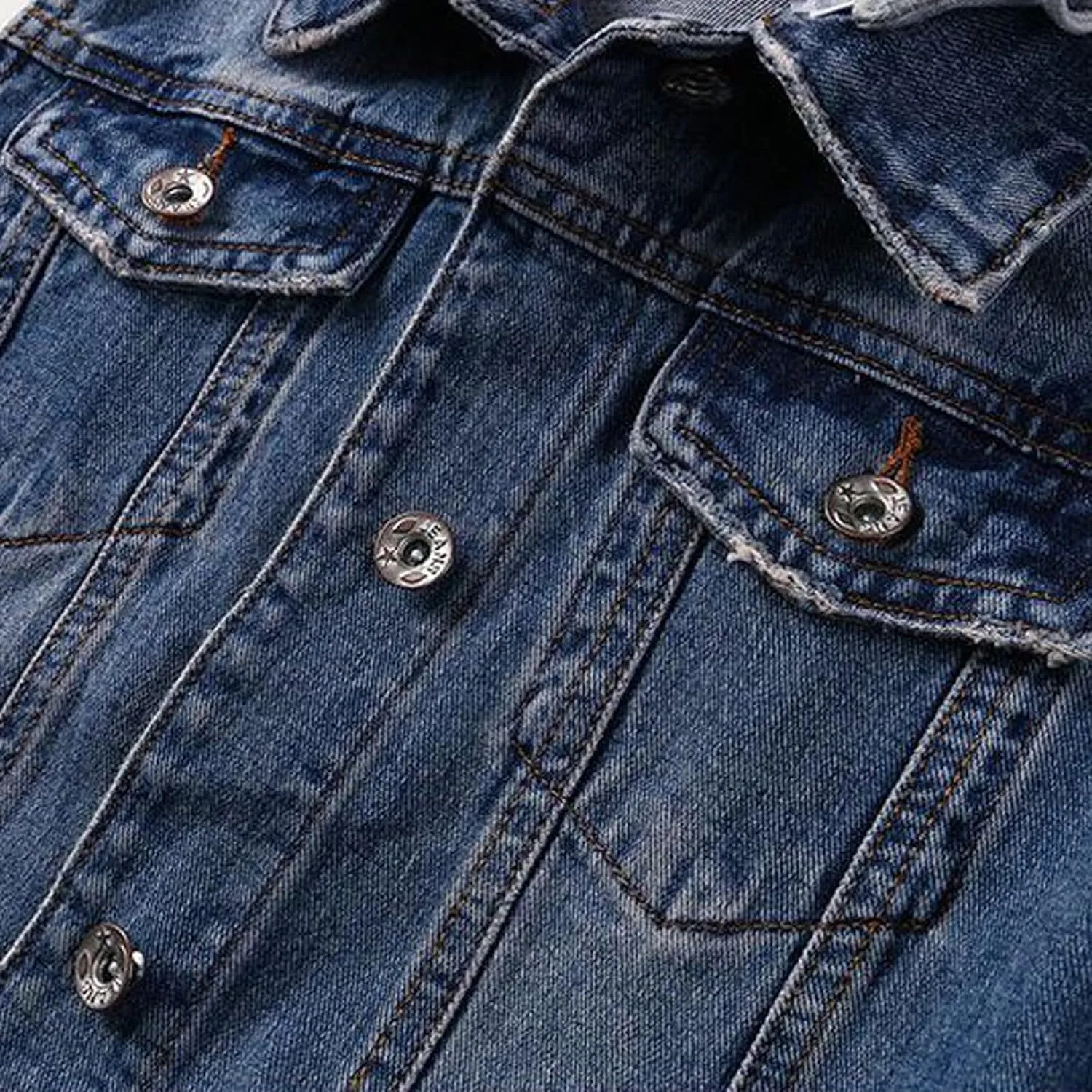 Cropped Jean Jacket for Women Denim Vest Distressed Sleeveless Denim Vest with Detachable Hoodie Waistcoat with Pocket