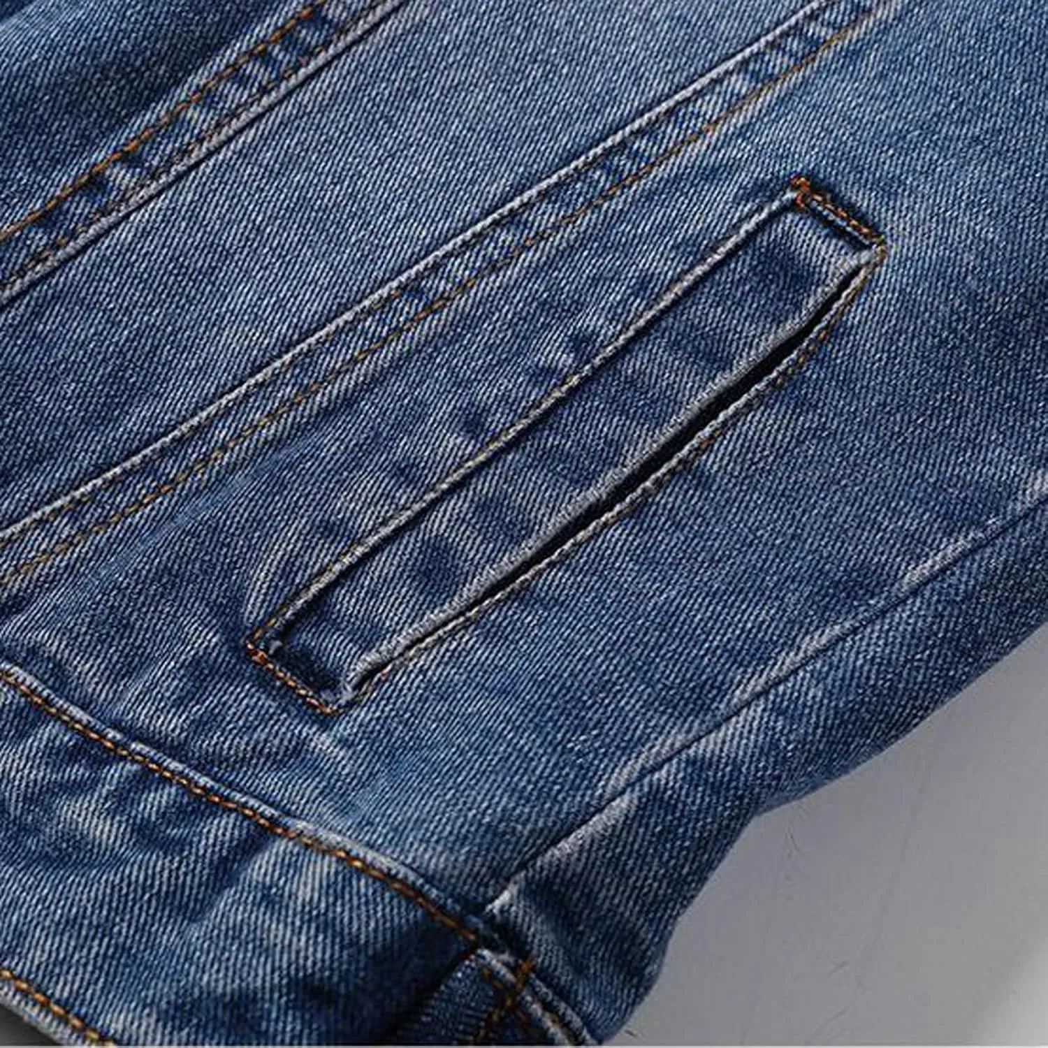 Cropped Jean Jacket for Women Denim Vest Distressed Sleeveless Denim Vest with Detachable Hoodie Waistcoat with Pocket