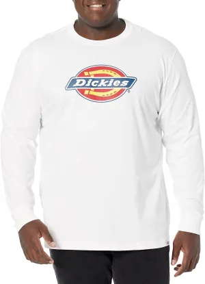 Dickies Men's Long Sleeve Tri-Color Logo Graphic T-Shirt