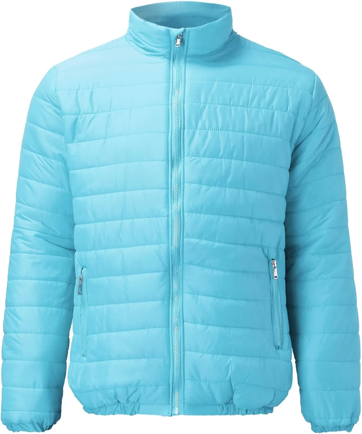 Down Jacket Men, Men's Down Jackets & Parkas Fashion Solid Color Warm Fleece Warm Outdoor Full Zipper Casual Jacket