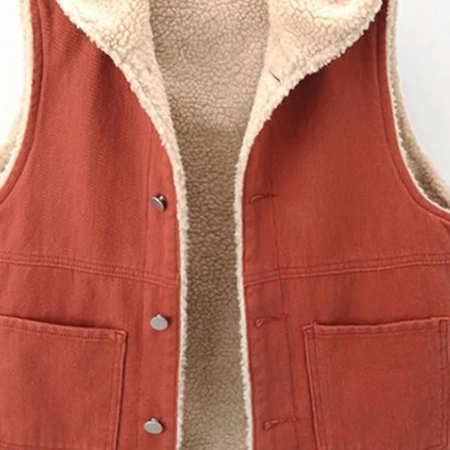Fleece Denim Jackets for Women Winter Warm Sherpa Lined Jean Coat Tops Casual Long Sleeve Thicken Plush Jacket