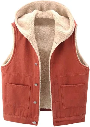 Fleece Denim Jackets for Women Winter Warm Sherpa Lined Jean Coat Tops Casual Long Sleeve Thicken Plush Jacket