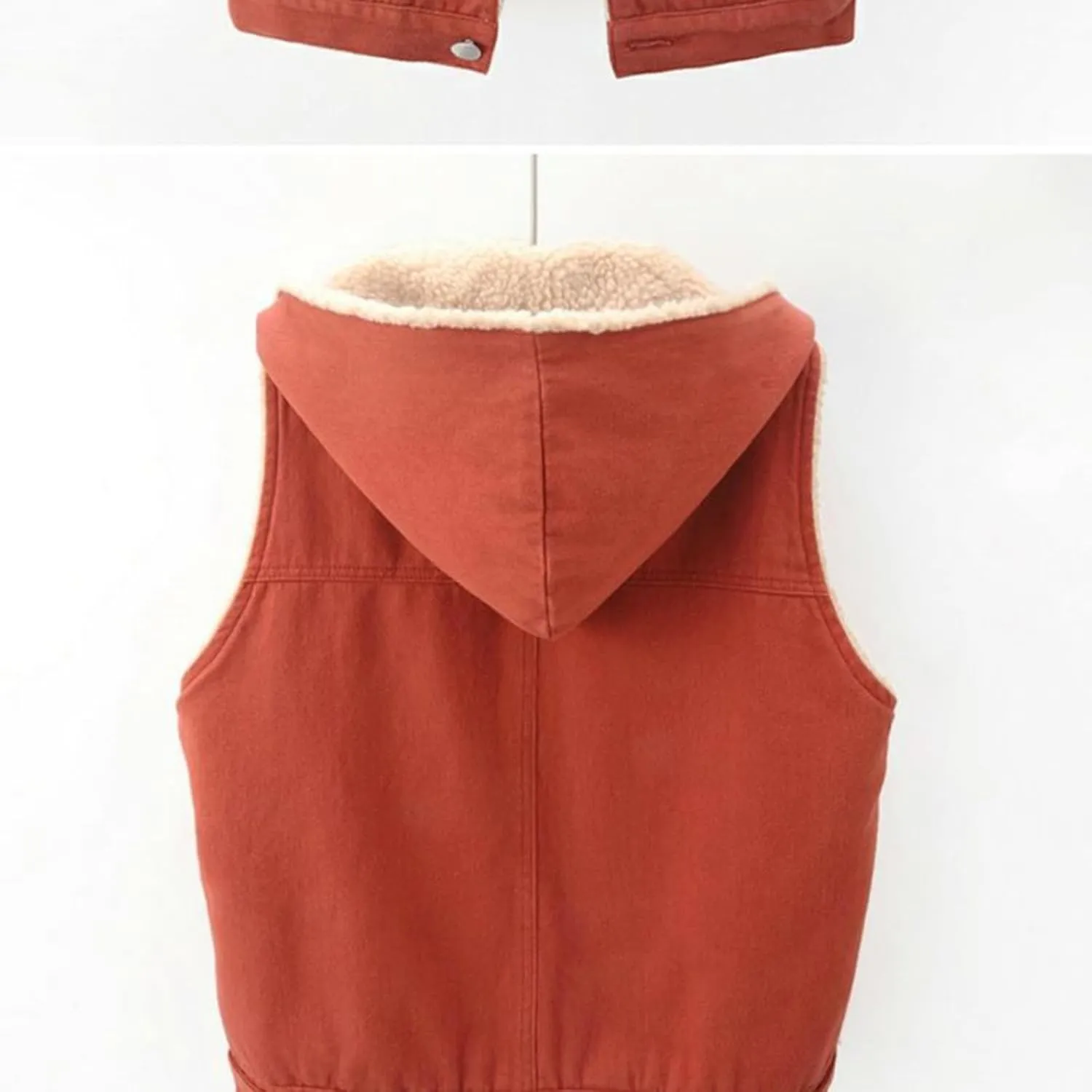 Fleece Denim Jackets for Women Winter Warm Sherpa Lined Jean Coat Tops Casual Long Sleeve Thicken Plush Jacket