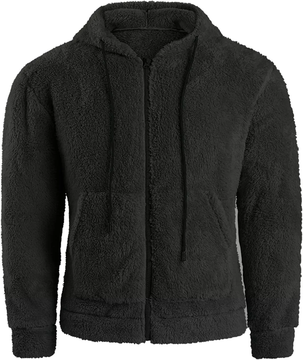 Fleece Jacket Men, Men's Outdoor Casual Fleece Sherpa Lined Button Down Shirt Jacket Heavyweight Jacket Coats