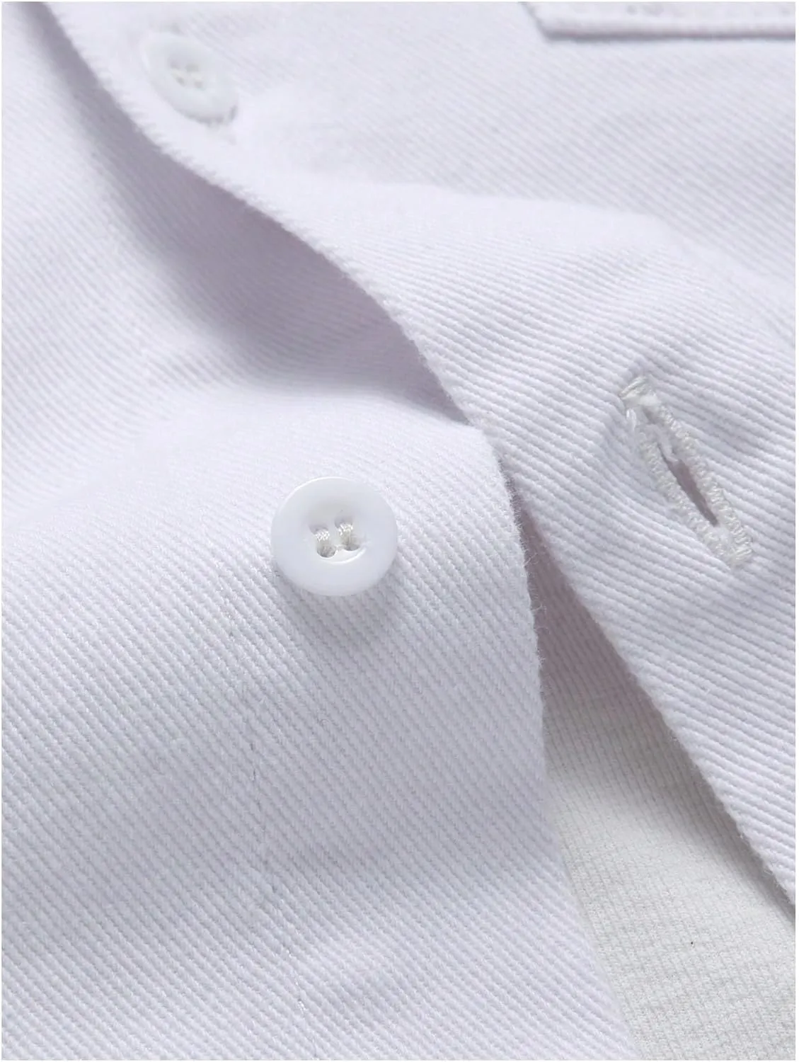 Floerns Men's Causal Ripped Button Front Dual Pocket Short Sleeve Denim Shirt Without Tee