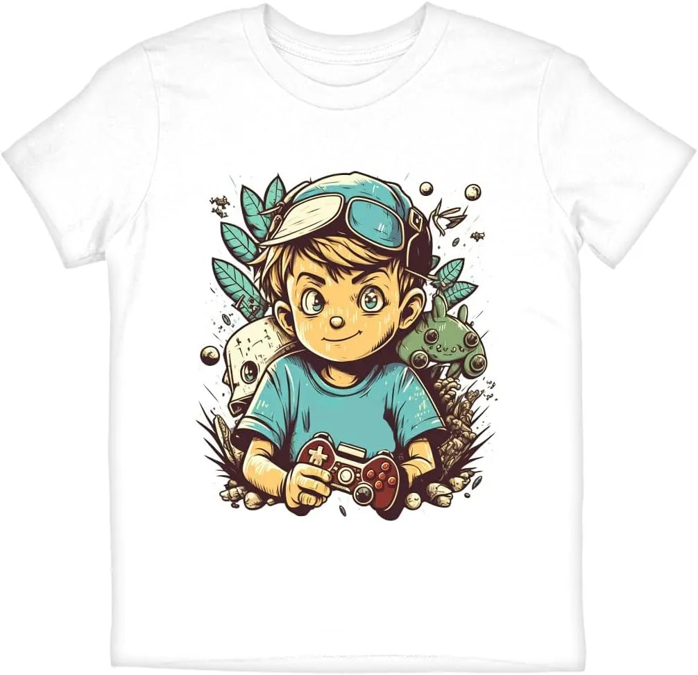 Gamer Boy Kids' T-Shirt - Anime T-Shirt - Graphic Tee Shirt for Kids