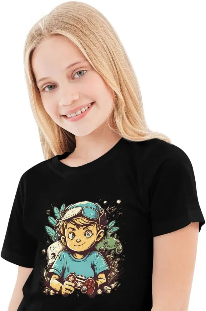 Gamer Boy Kids' T-Shirt - Anime T-Shirt - Graphic Tee Shirt for Kids