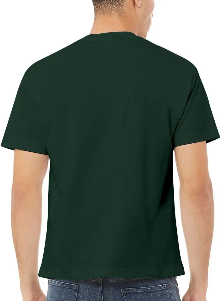 Go2 Men's Heavyweight Cotton Short Sleeve T-Shirt, Made in USA