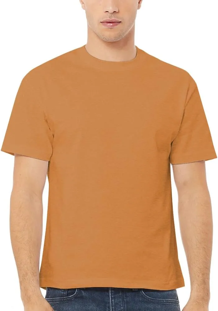 Go2 Men's Heavyweight Cotton Short Sleeve T-Shirt, Made in USA