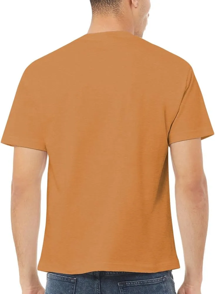 Go2 Men's Heavyweight Cotton Short Sleeve T-Shirt, Made in USA