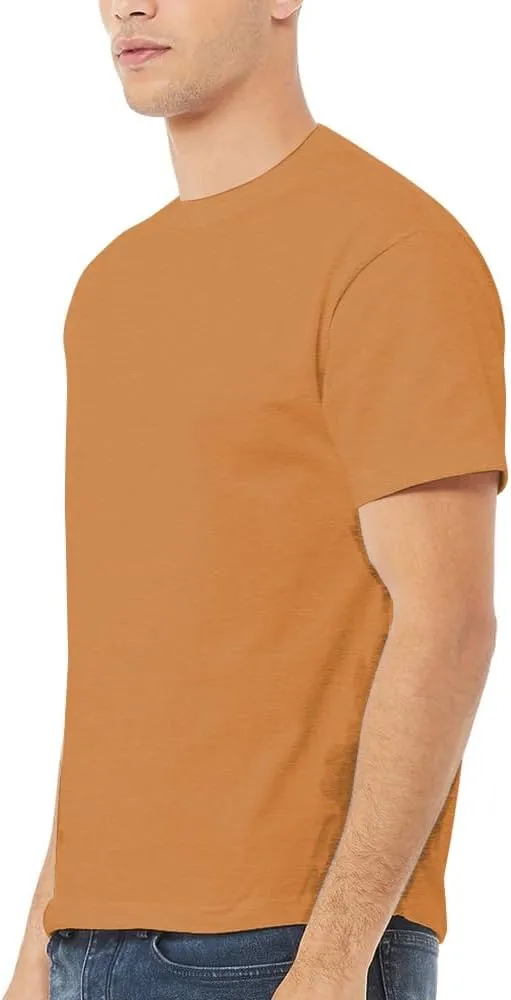 Go2 Men's Heavyweight Cotton Short Sleeve T-Shirt, Made in USA