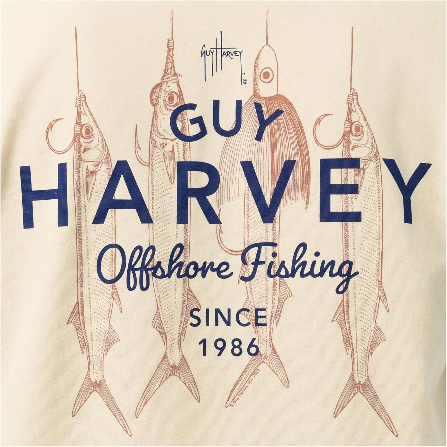 Guy Harvey Men’s Billfish Collection Short Sleeve Pocket T-Shirt