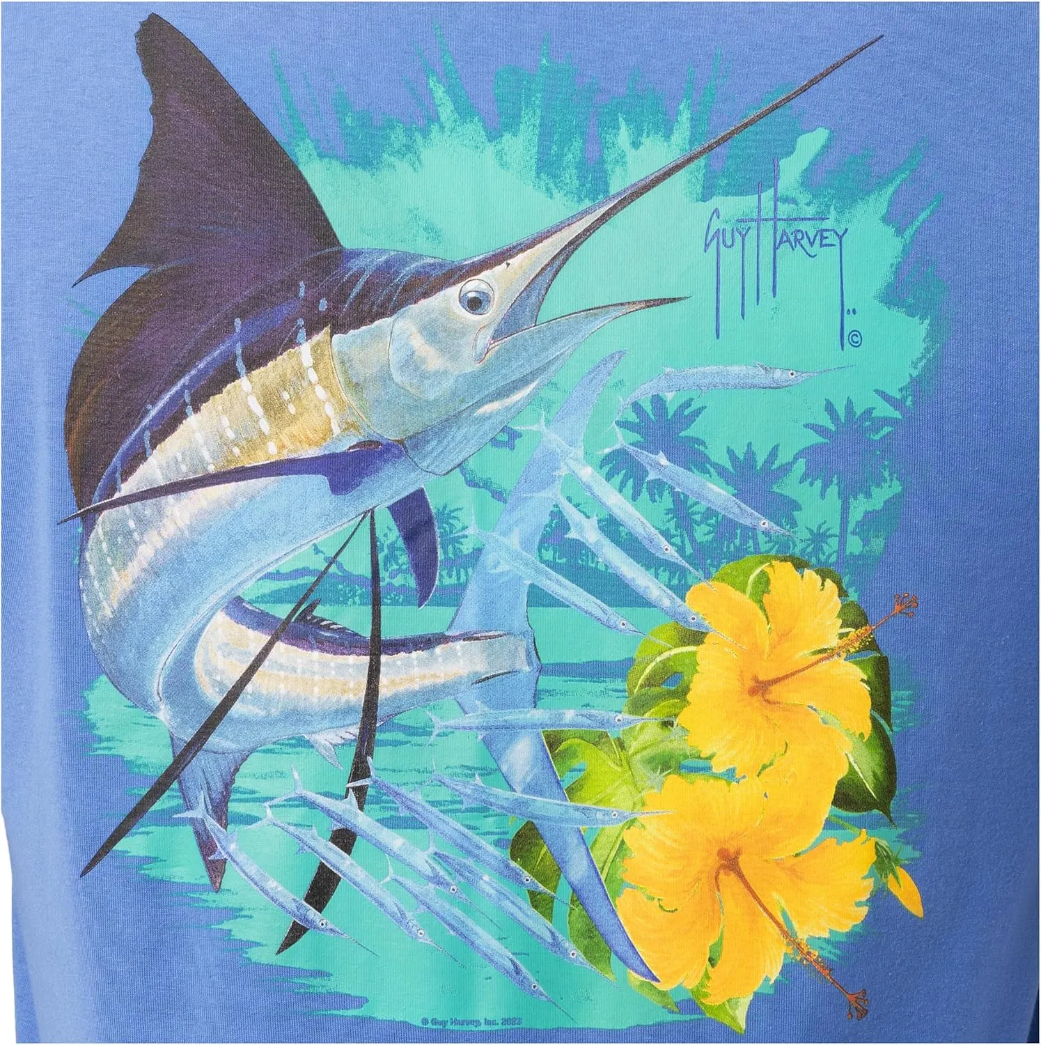 Guy Harvey Men’s Billfish Collection Short Sleeve Pocket T-Shirt