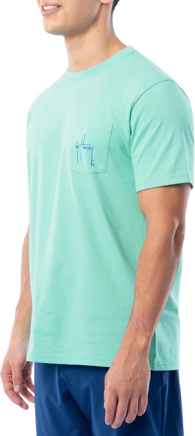 Guy Harvey Men’s Billfish Collection Short Sleeve Pocket T-Shirt
