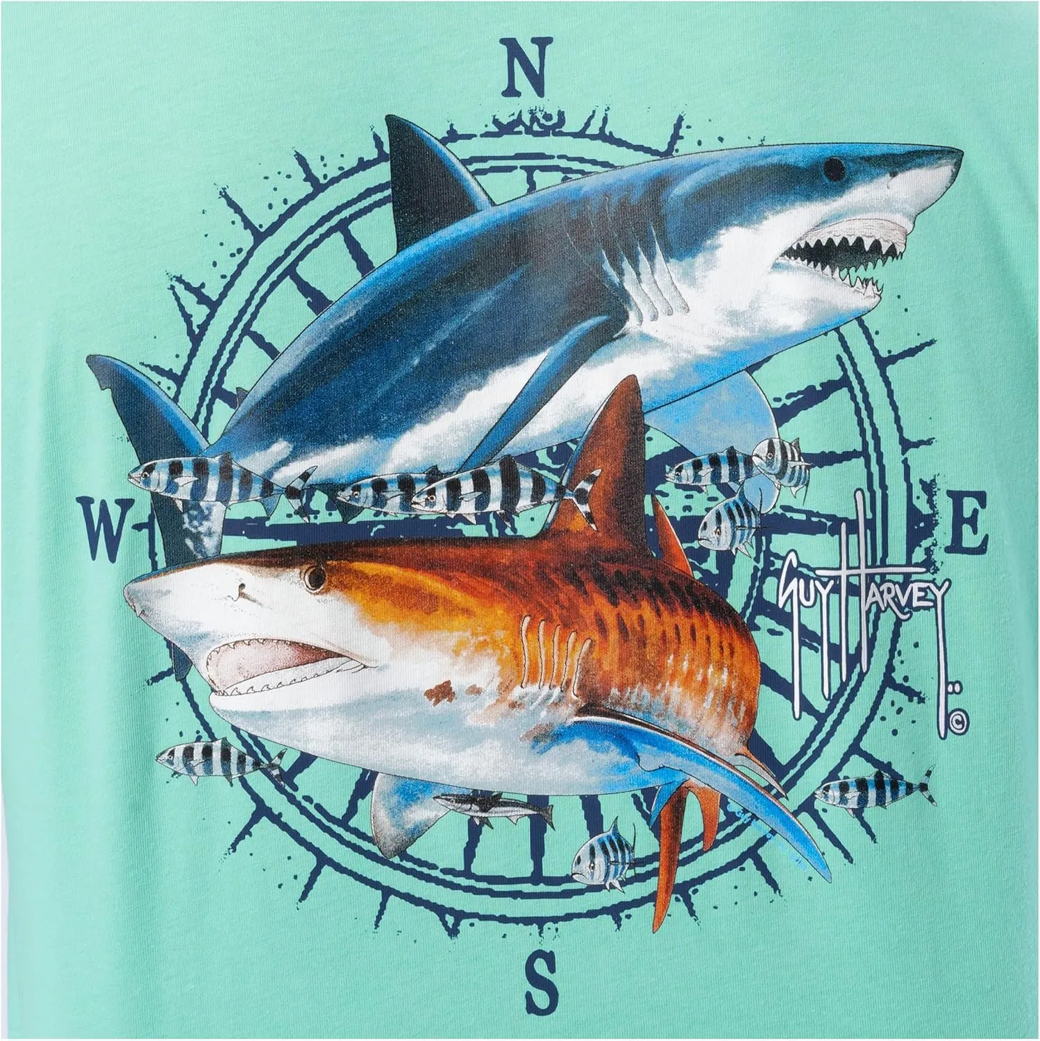 Guy Harvey Men’s Billfish Collection Short Sleeve Pocket T-Shirt