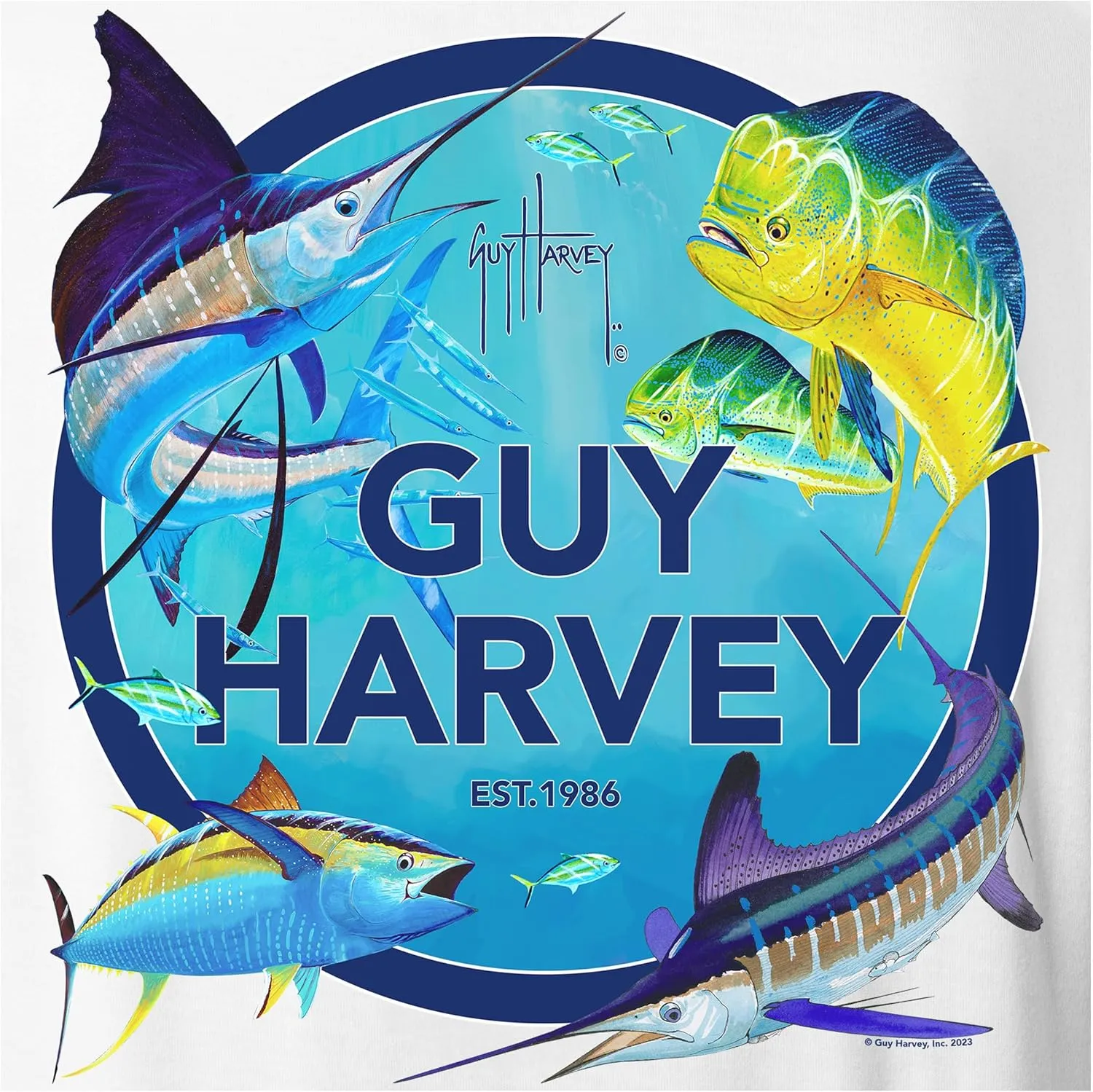 Guy Harvey Men’s Offshore Fish Collection Short Sleeve T-Shirt