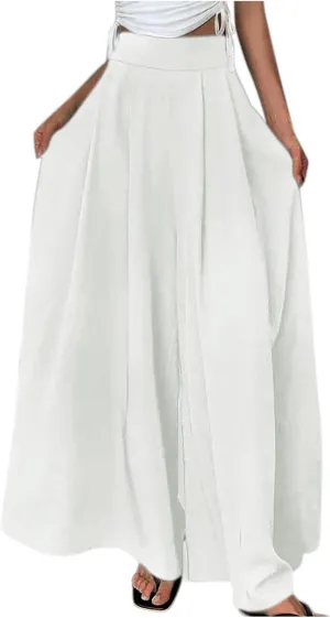 Harem Wide Leg Pants Women Casual Loose Drawstring Low Waist Beach Palazzo Harem Pants 2025 Wide Leg Loose Flowy Pants