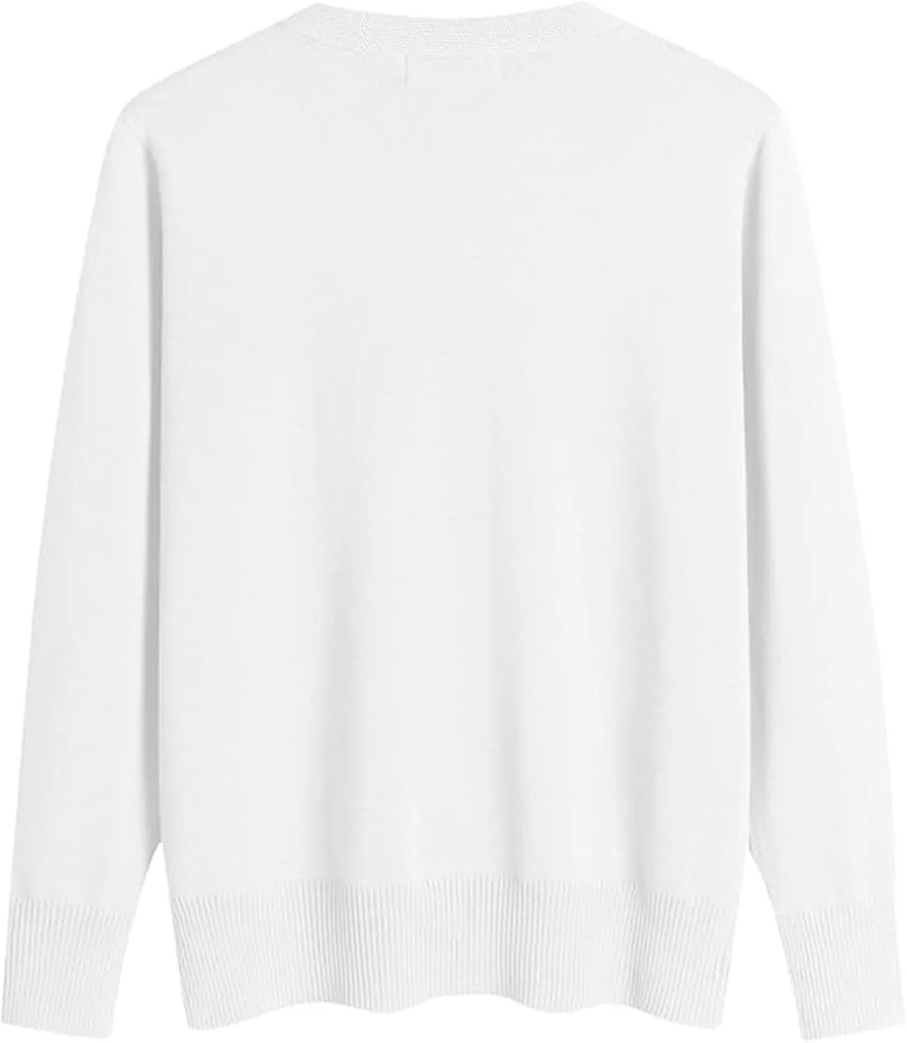 iLH Cardigan Sweaters for Women Open Front Lightweight Sweater Button Down V-Neck Knit Outer Casual Plus Size Fall Tops