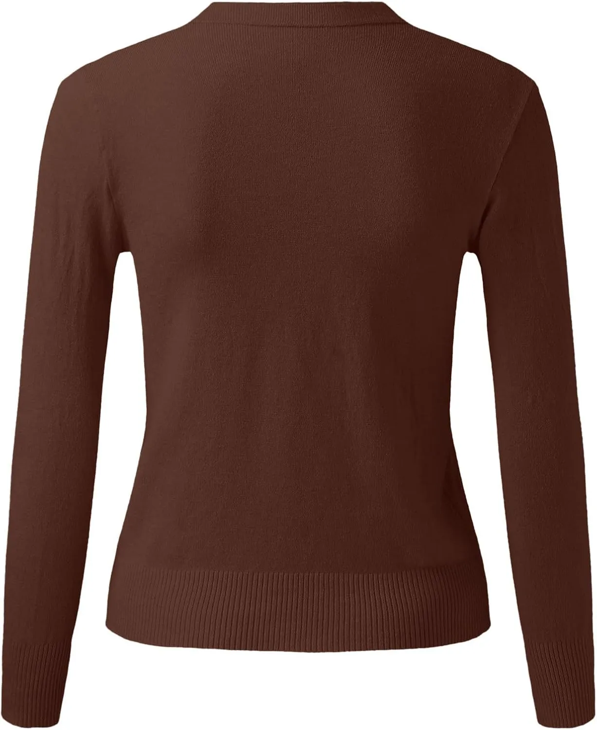 iLH Cardigan Sweaters for Women Open Front Lightweight Sweater Button Down V-Neck Knit Outer Casual Plus Size Fall Tops
