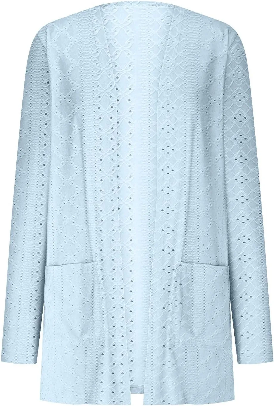 iLH Open Front Knit Cardigan Sweaters for Women Casual Long Sleeve Lightweight Jacket Soft Draped Fall Loose Outerwear