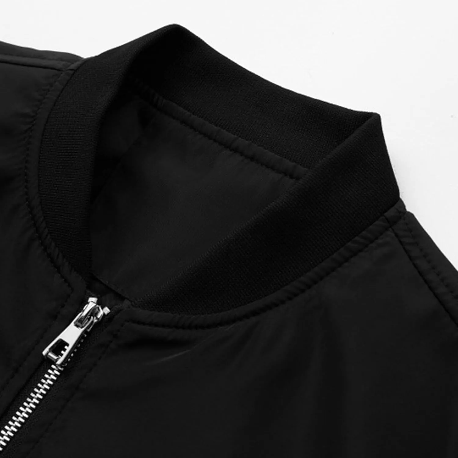 JEsilunmaMY Lightweight Bomber Jackets for Men Casual Sportwear Varsity Baseball Jacket Winter Warm Padded Coats Outwear