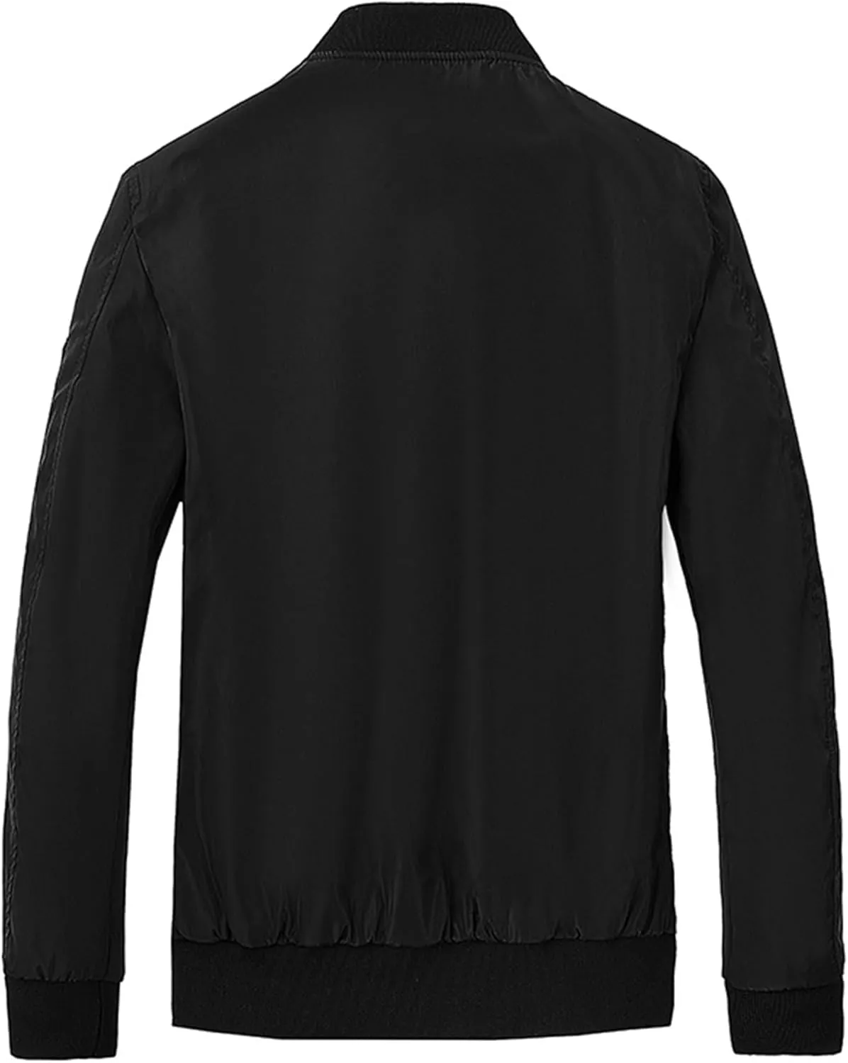 JEsilunmaMY Lightweight Bomber Jackets for Men Casual Sportwear Varsity Baseball Jacket Winter Warm Padded Coats Outwear