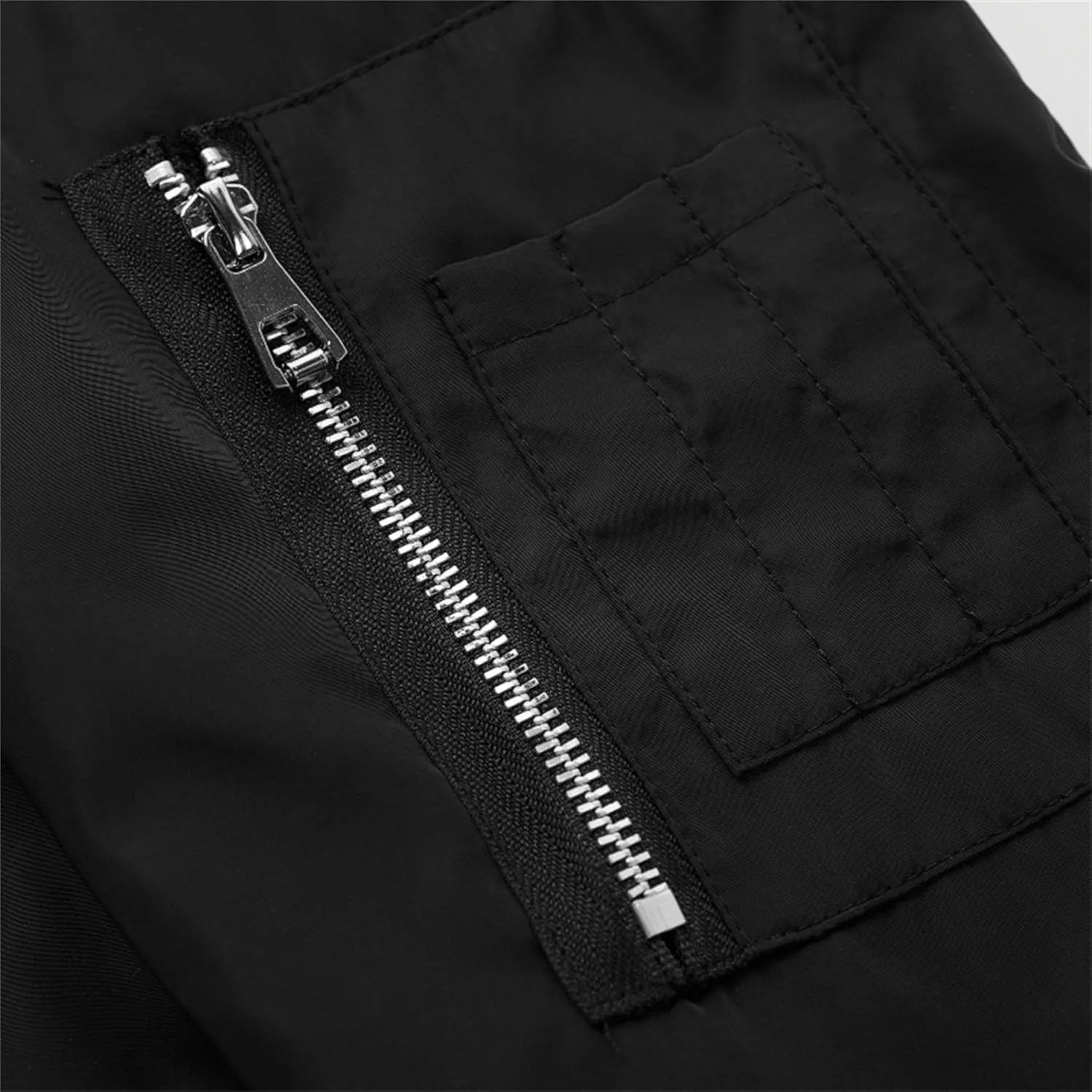 JEsilunmaMY Lightweight Bomber Jackets for Men Casual Sportwear Varsity Baseball Jacket Winter Warm Padded Coats Outwear