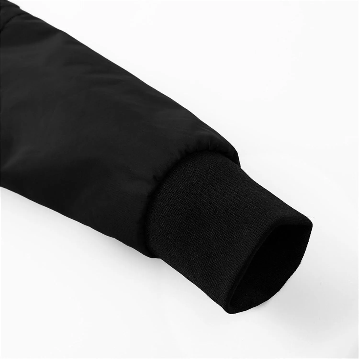 JEsilunmaMY Lightweight Bomber Jackets for Men Casual Sportwear Varsity Baseball Jacket Winter Warm Padded Coats Outwear
