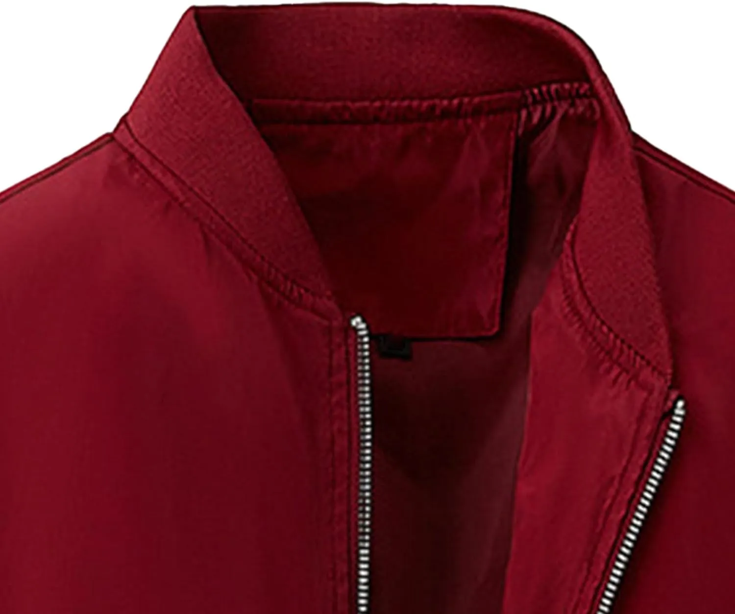 JEsilunmaMY Lightweight Bomber Jackets for Men Casual Sportwear Varsity Baseball Jacket Winter Warm Padded Coats Outwear