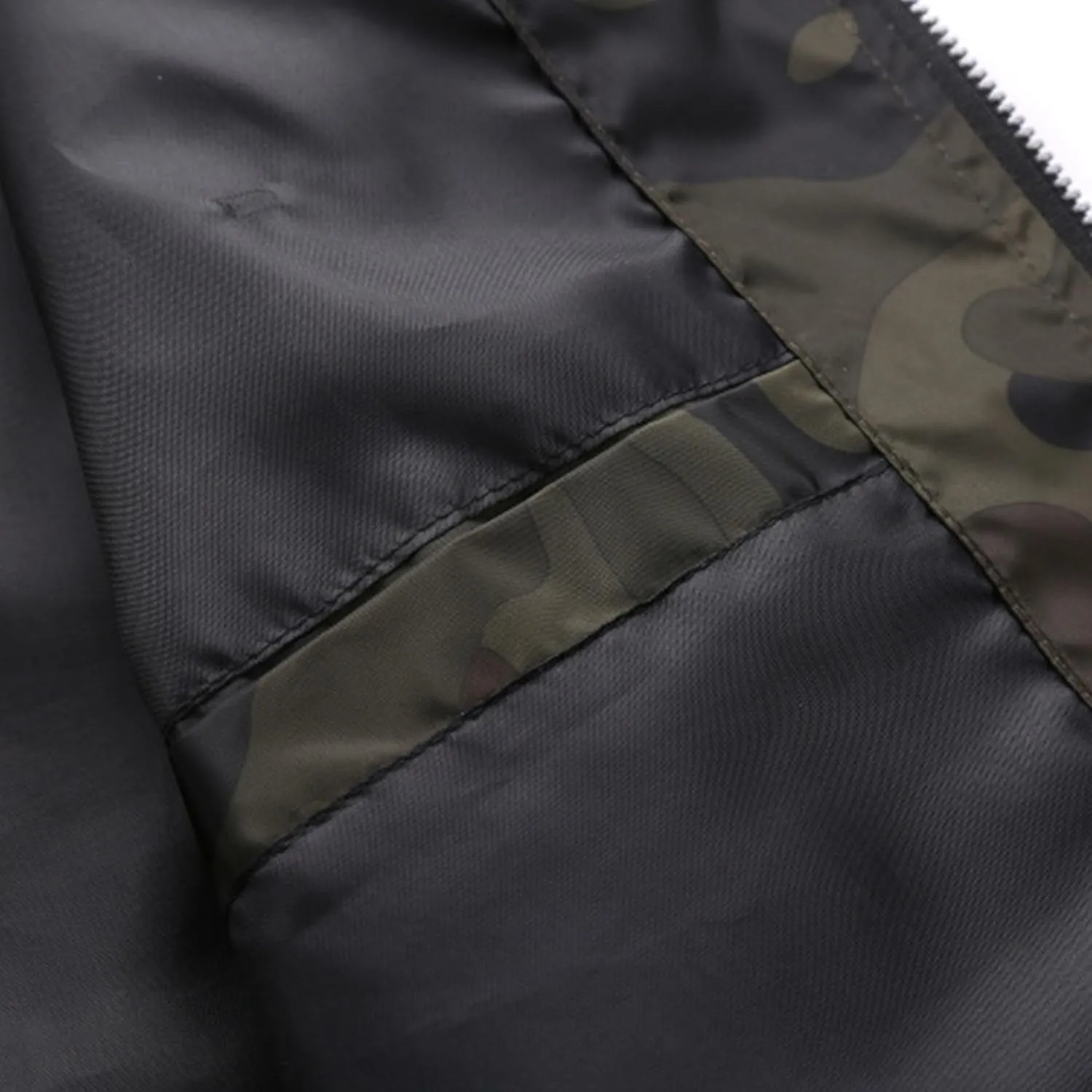 JEsilunmaMY Lightweight Bomber Jackets for Men Casual Sportwear Varsity Baseball Jacket Winter Warm Padded Coats Outwear