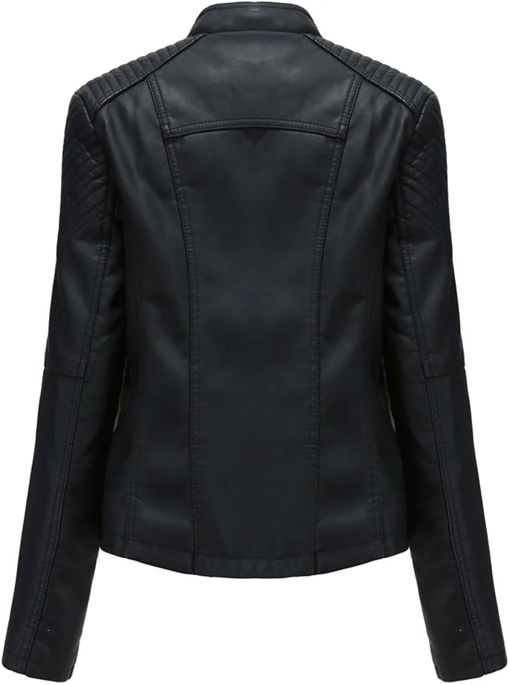 LCMTWX Leather Jackets Jacket Coat Punk Tops Motor Cropped Short Lapel Zip Women's Coat Coats for Women Women Jackets De