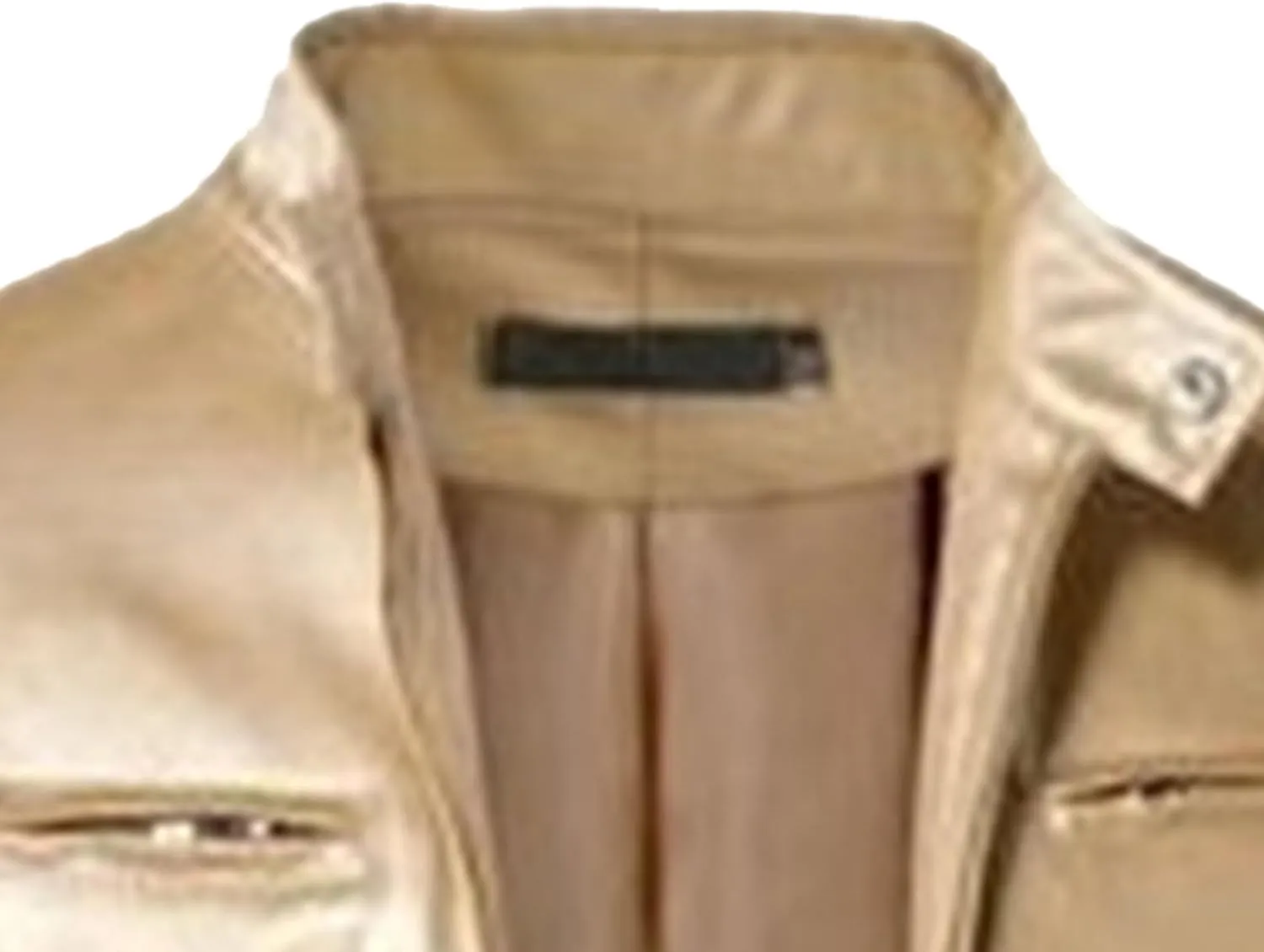Maiyifu-GJ Men's Casual Faux Leather Jacket Vintage Stand Collar Leather Jacket Lightweight Zipper Motorcycle Biker Coat