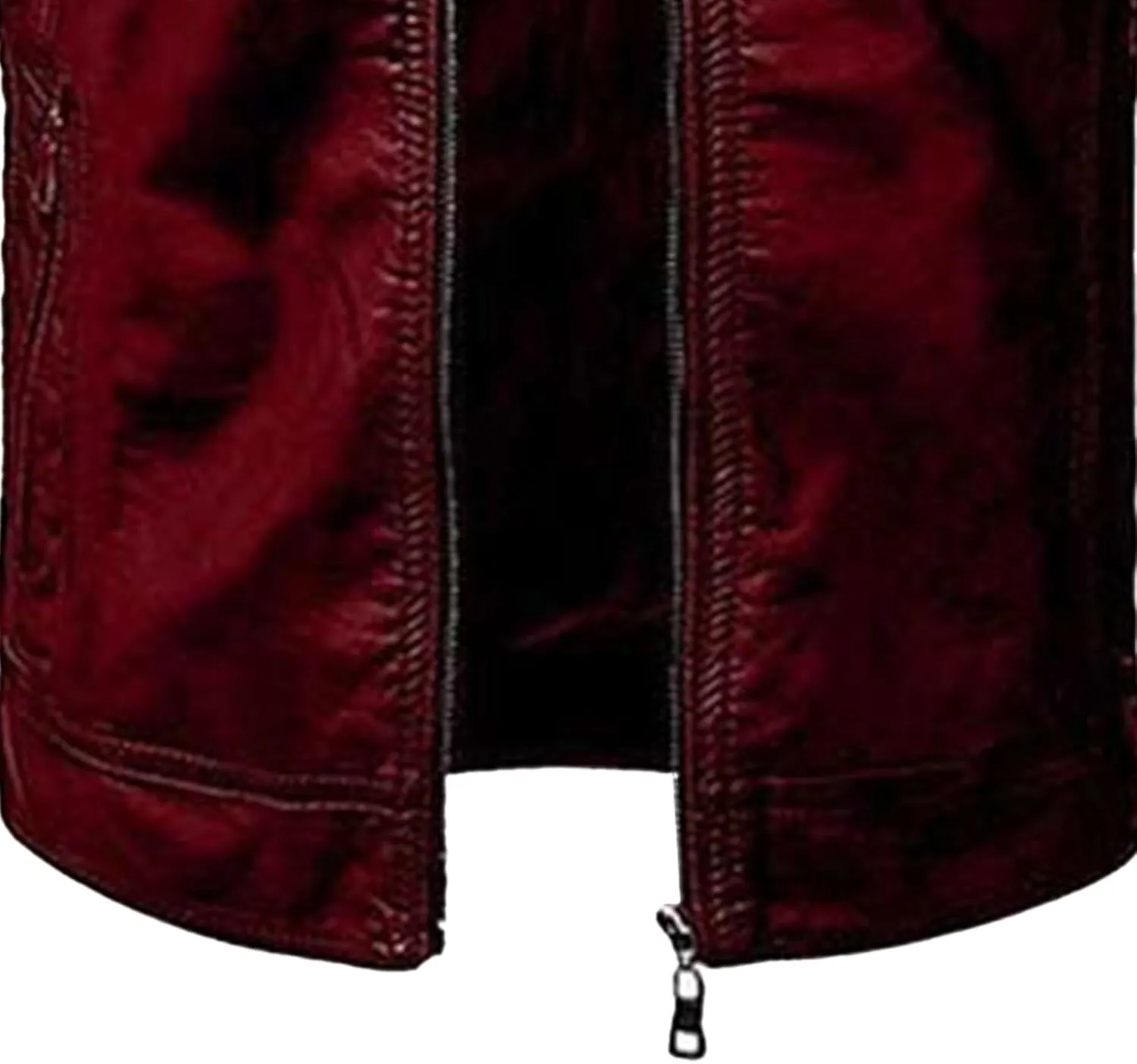 Maiyifu-GJ Men's Vintage Faux Leather Jacket Casual Stand Collar Leather Jacket Lightweight Slim Fit Motorcycle Biker Coat