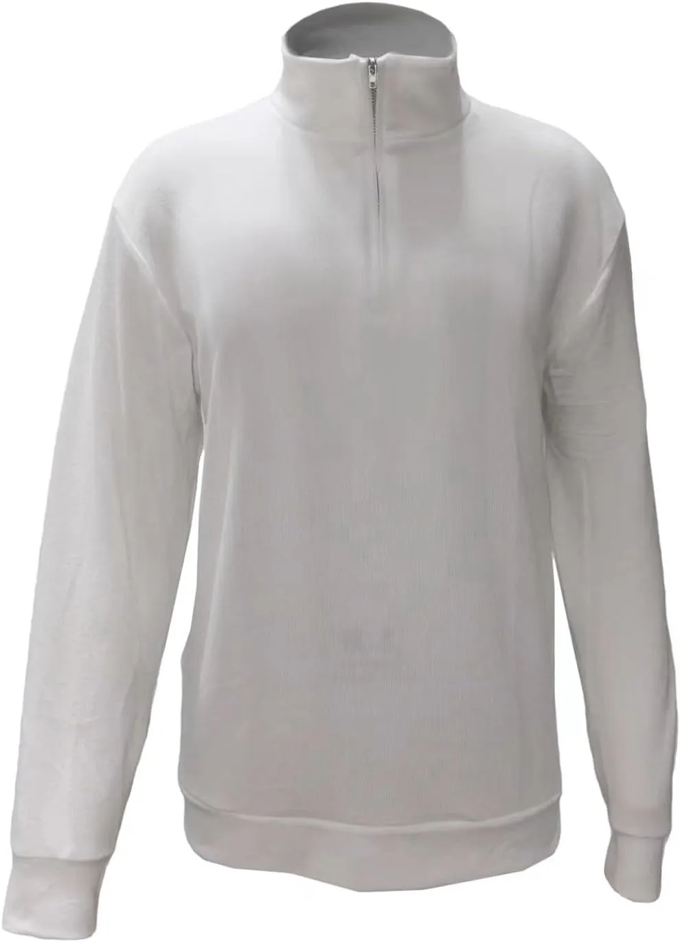 Men Fleece Cotton Sweatshirts Oversize Quarter Zip Mock Neck Casual Golf Pullover Sweater Fall Winter Warm Polo Tops
