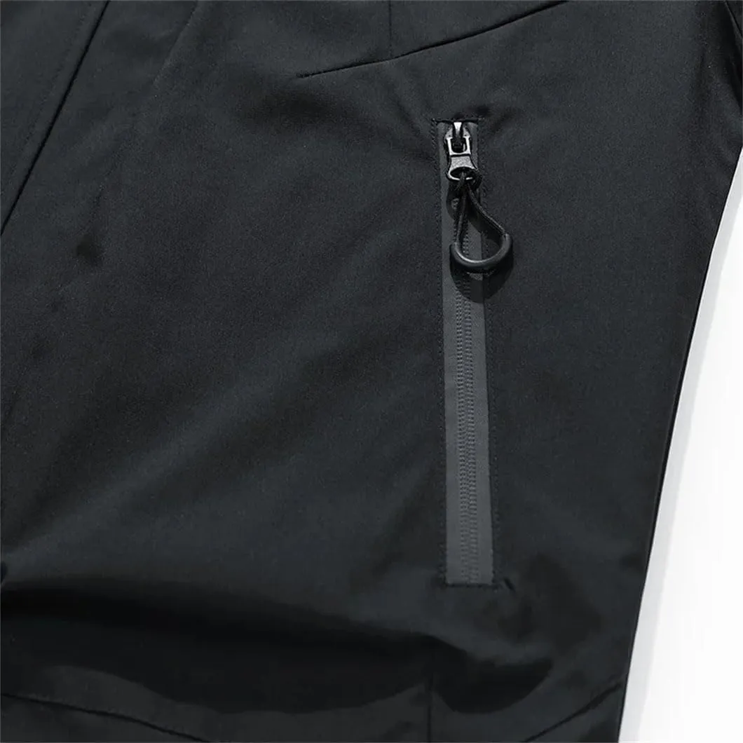Men Jacket Hooded Trench Coats Long Sleeves For Warm Outerwear Zipper Lightweight Tops