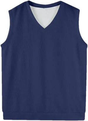 Men Sleeveless Vest Spring Autumn Solid Color Knitted Vest Business Work Sweater Tank