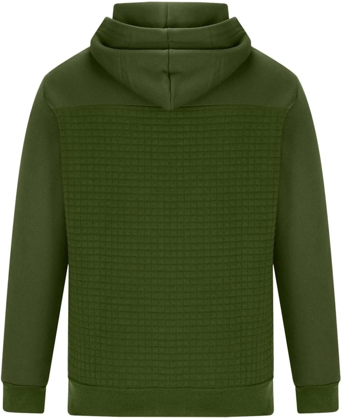 Men's Autumn and Winter Warm Pullover Splicing Zipper Jacket Zip Up Hoodie Heavyweight Hoode Sweatershirt Coats
