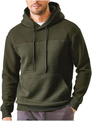 Men's Autumn and Winter Warm Pullover Splicing Zipper Jacket Zip Up Hoodie Heavyweight Hoode Sweatershirt Coats