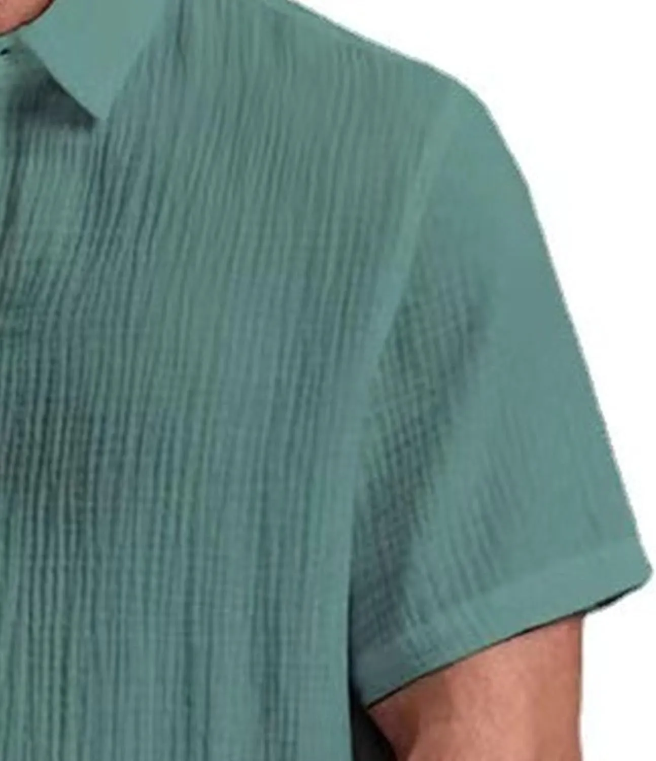 Men's Cotton Linen Short Sleeve Shirts Summer Casual Button Down Shirts Stylish Business Dress Shirt