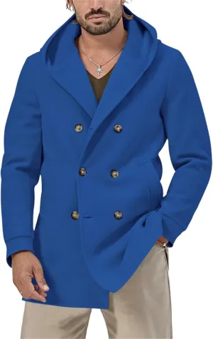 Mens Hoodies Jackets Button down Lapel Loose Coats Casual Space Velvet Overcoats Plain Fashion Jackets with Pockets