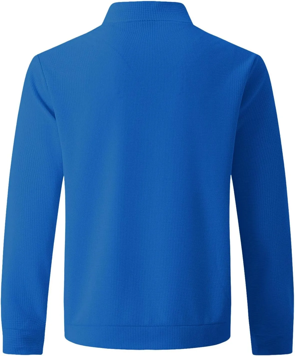 Men's Jacquard Polar Fleece Jacket Lightweight Full Zip Jackets Casual Outdoor Warm Cardigan Sweater Jackets Pockets
