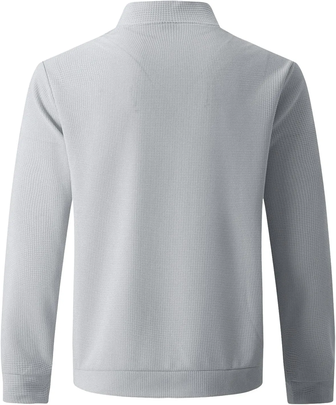 Men's Jacquard Polar Fleece Jacket Lightweight Full Zip Jackets Casual Outdoor Warm Cardigan Sweater Jackets Pockets