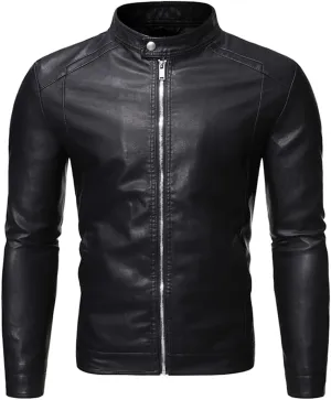 Mens Leather Jacket Motorcycle Jacket